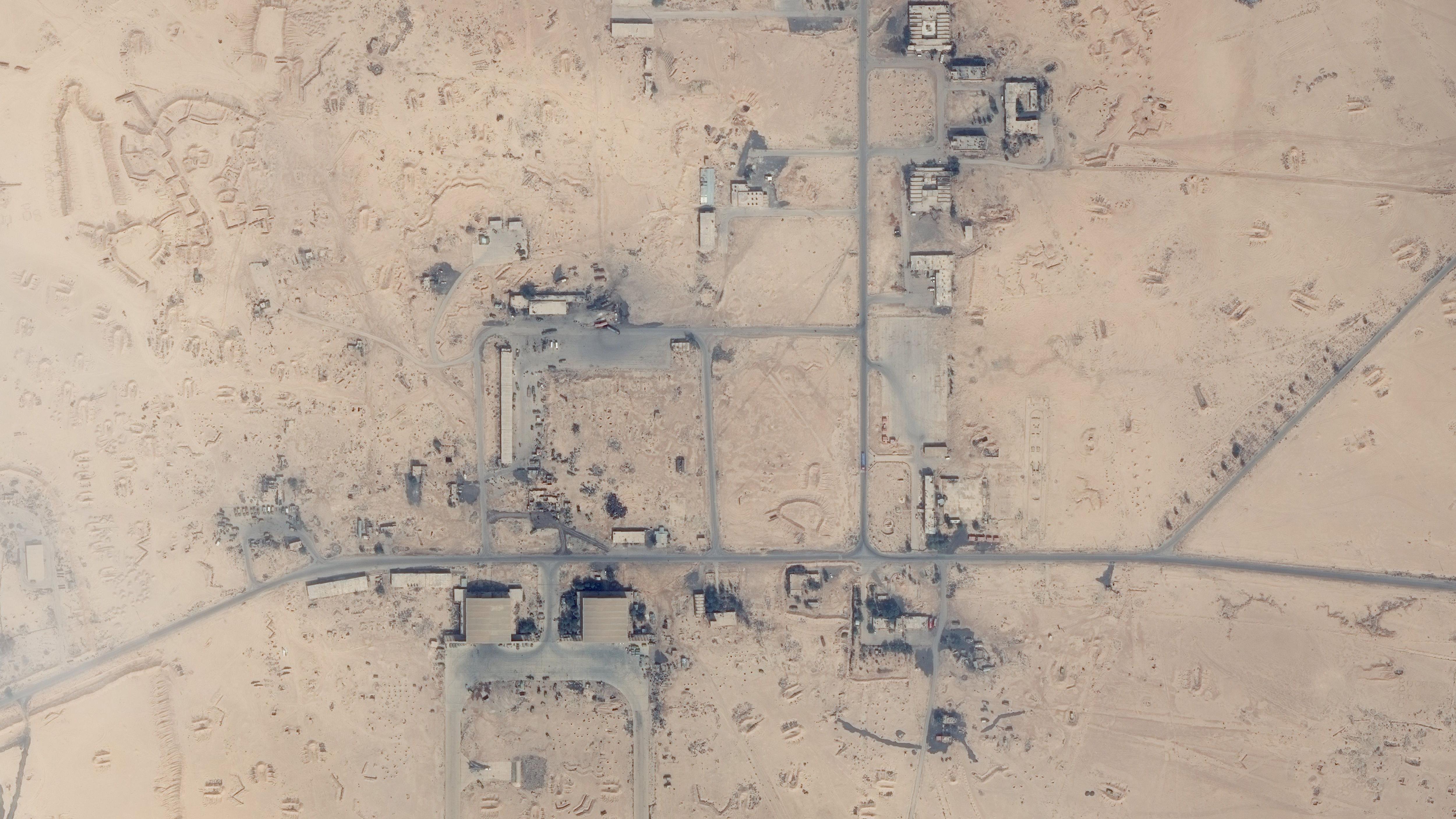 قاعدة (T4) الجوية في سوريا، في 1 مارس/آذار 2018 - Getty Images