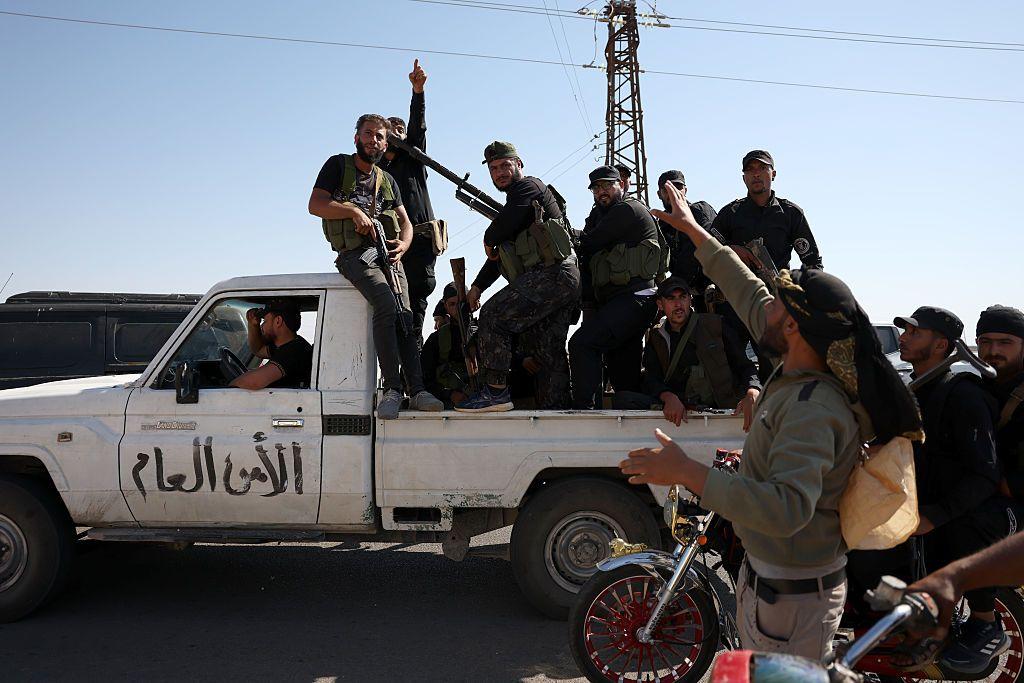 قوات الأمن السورية انتشرت في السويداء  - Getty Images