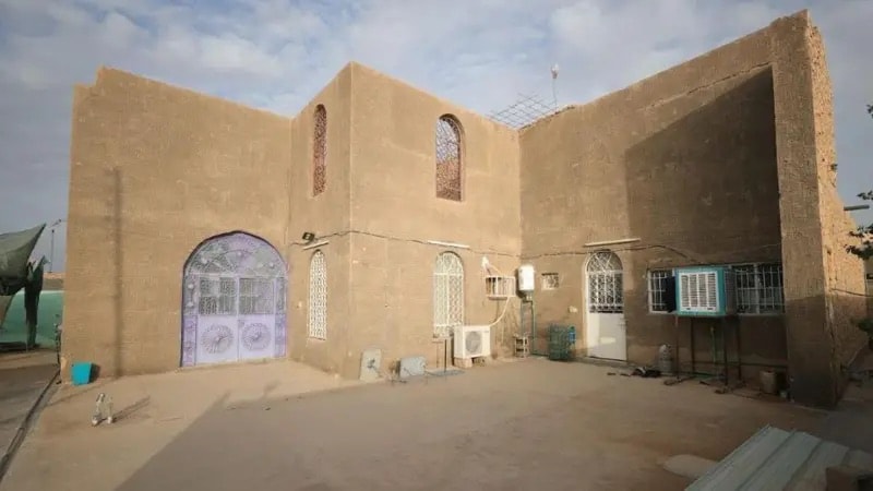 المنزل الذي قتلت بداخله عائلة صفا في مدينة حديثة في العراق عام 2005