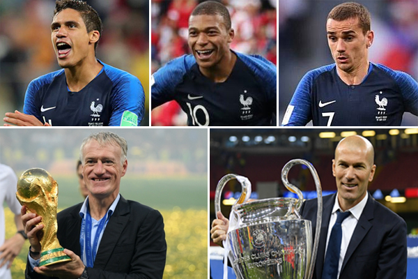 -تتضمن قائمة المرشحين أسماء فرنسية تملك حظوظاً كبيرة في الظفر بجائزتي أفضل لاعب ومدرب في العالم
