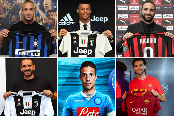 الانتقالات الستة الأهم التي حصلت هذا الصيف في الدوري الإيطالي