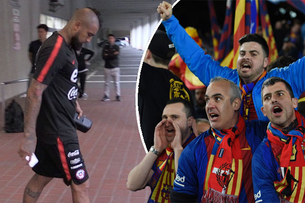 جماهير برشلونة هاجمت الإدارة بشدة، وأكدت أن إصابة فيدال هي سبب تخلي بايرن ميونخ عنه 