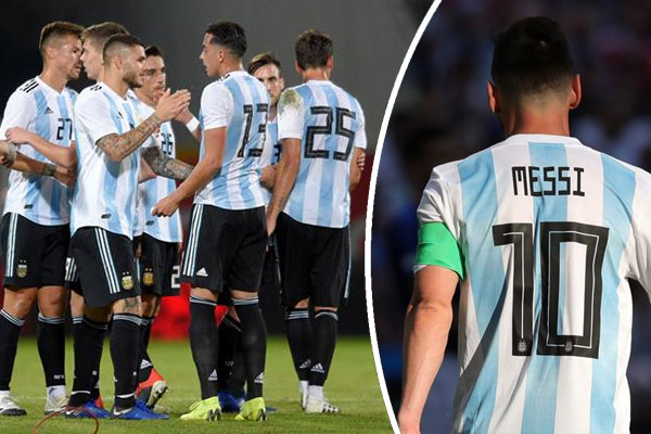 فضل الاتحاد الأرجنتيني خلال المواجهة حجب القميص رقم 10 الذي يرتديه ميسي
