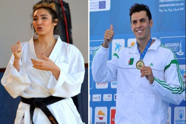 اختار الجزائريون السباح اسامة سحنون ولاعبة الكاراتية لامية معطوب كأفضل رياضي ورياضية لعام 2018