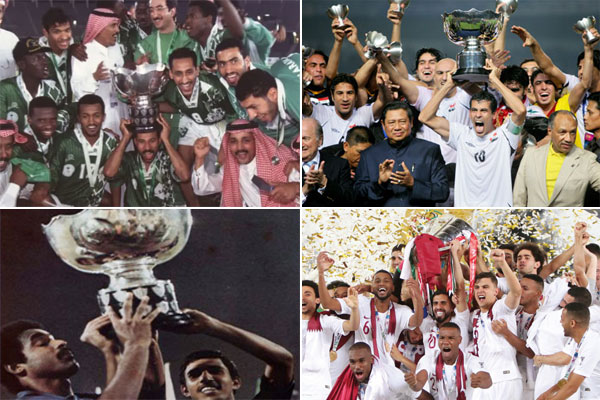 يعتبر تتويج منتخب قطر هو الرابع الذي تحرزه المنتخبات العربية على ارض عربية