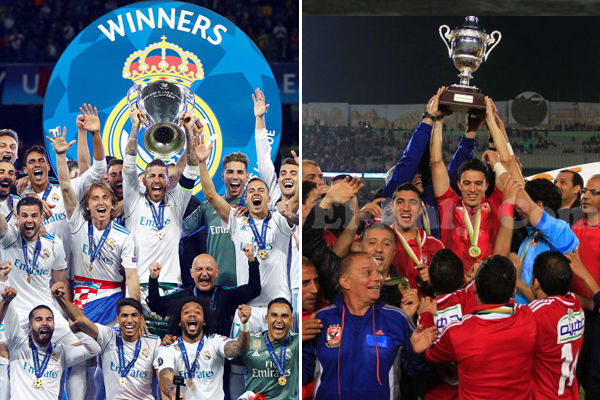 ريال مدريد الإسباني الأول عالمياً والأهلي المصري الأول عربياً