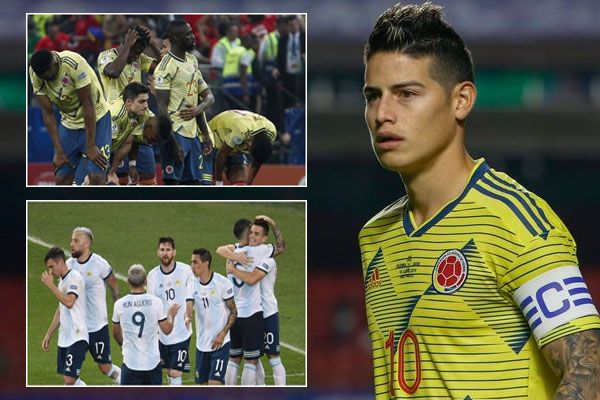 وصف النجم الكولومبي خاميس رودريغيز كرة القدم بأنها غير عادلة في اعقاب إقصاء منتخب بلاده امام منتخب تشيلي