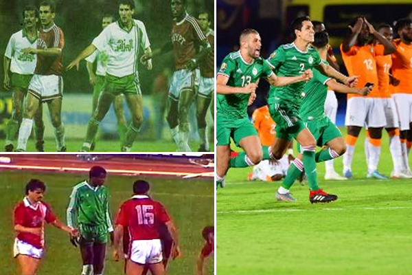 الجزائريون قد لجأوا إلى ركلات الترجيح اربع مرات خلال تاريخ مشاركاتهم ببطولة كأس أمم إفريقيا