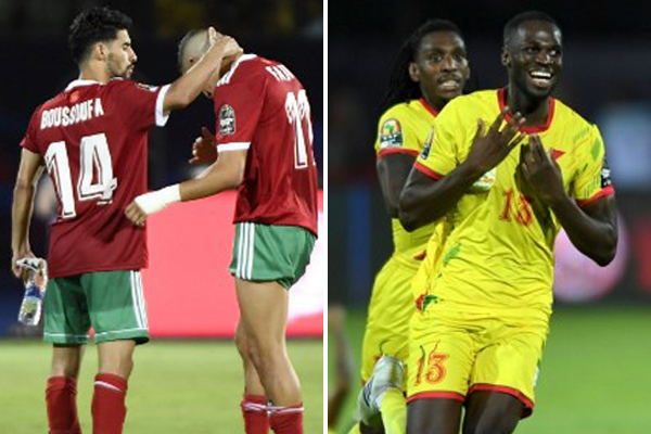 خلال دور المجموعات لم يخسر المغرب أي مباراة مقابل عدم تسجيل بينين أي انتصار في ذات الدور