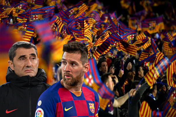 الغالبية من جماهير برشلونة ترى بأن ميسي سينهي مشواره مع الفريق وفالفيردي سيرحل عن النادي