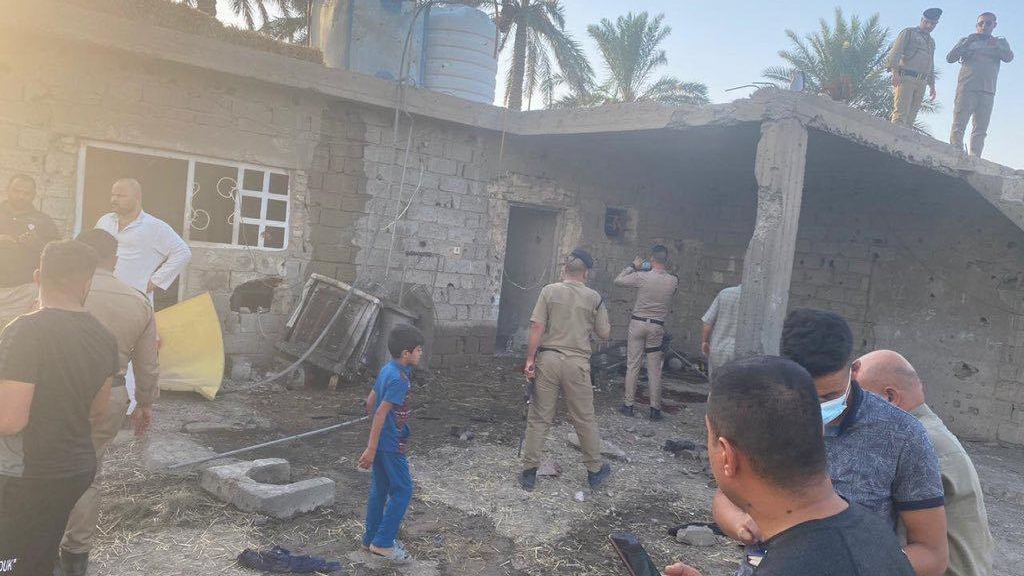 منزل قرب مطار بغداد الدولي اصابه صاروخ كاتيوشا