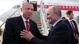 صورة من لقاء سابق يجمع بوتين وإردوغان