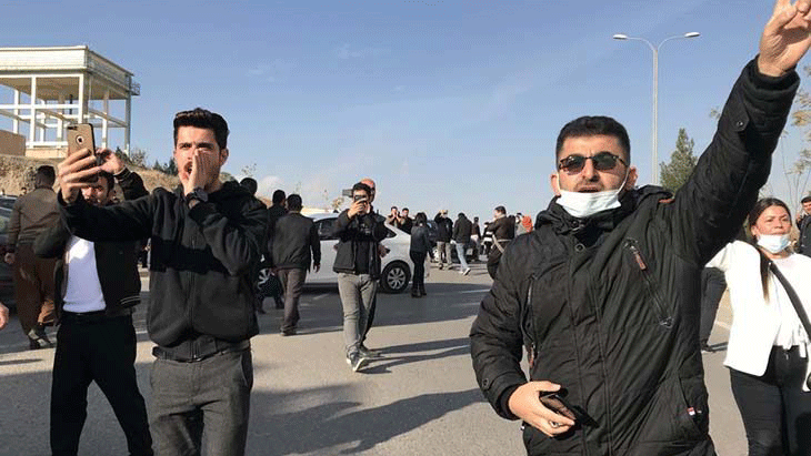 تظاهرة في اقليم كردستان العراق ضد قمع الحريات