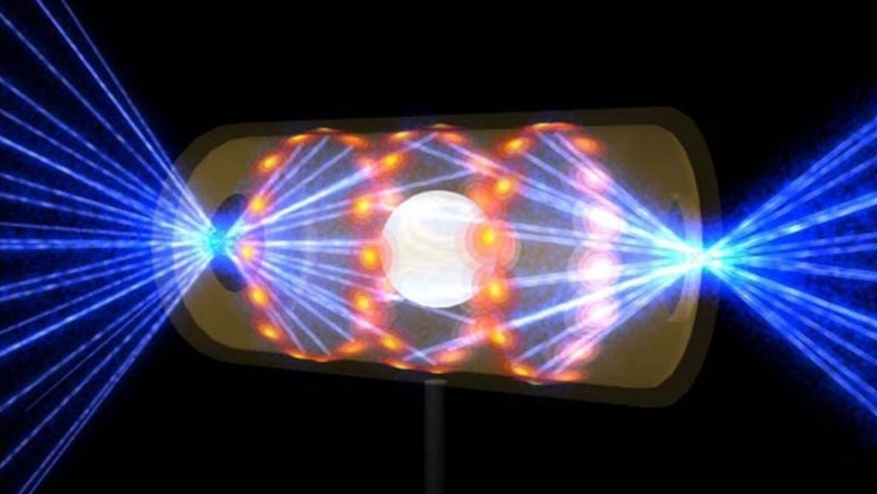 الهيدروجين داخل وعاء يطلق عليه هوهلروم