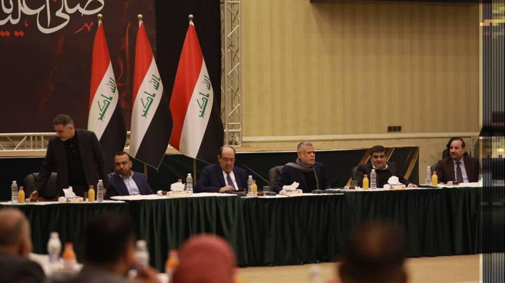 اجتماع قادة الاطار الشيعي العراقي مساء الثلاثاء 11 كانون الثاني يناير 2022 (تويتر)
