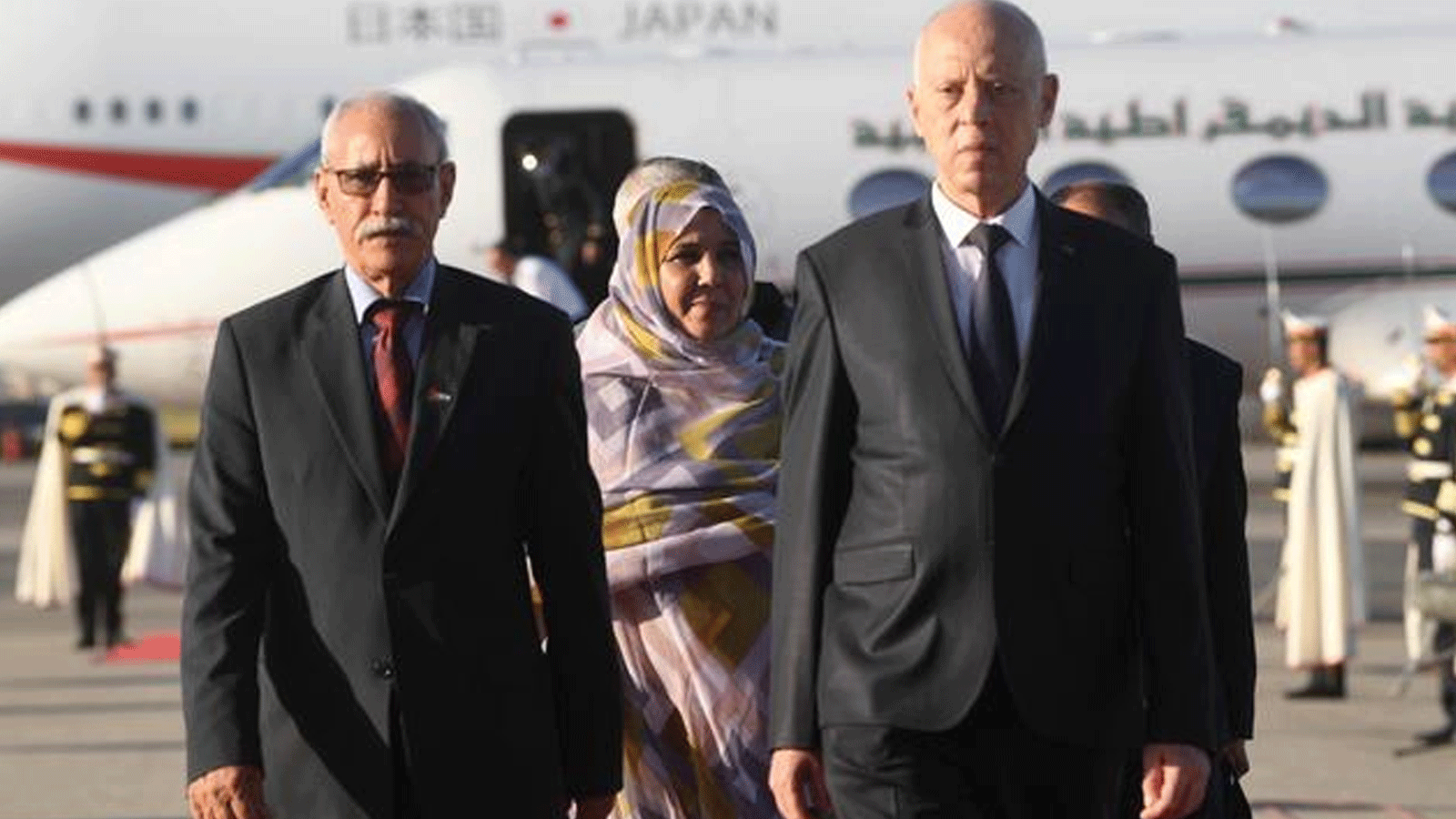 الرئيس التونسي قيس سعيّد يلتقي زعيم جبهة البوليساريو إبراهيم غالي في تونس ويثير حنق المغرب(الأناضول)