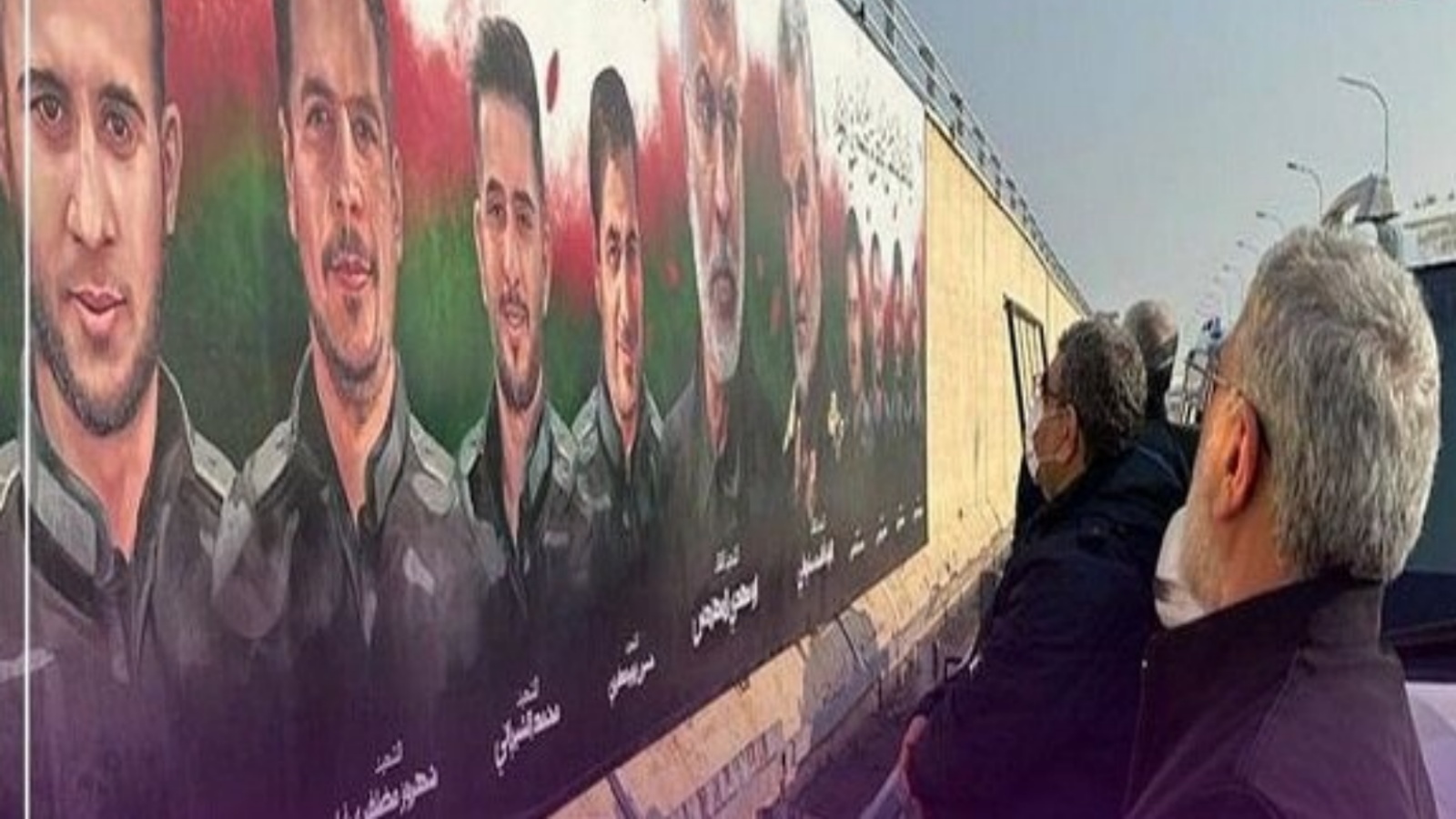 قاآني زائراً الثلاثاء 17 يناير موقع اغتيال سليماني والمهندس قرب مطار بغداد الدولي (إعلام إيراني)
