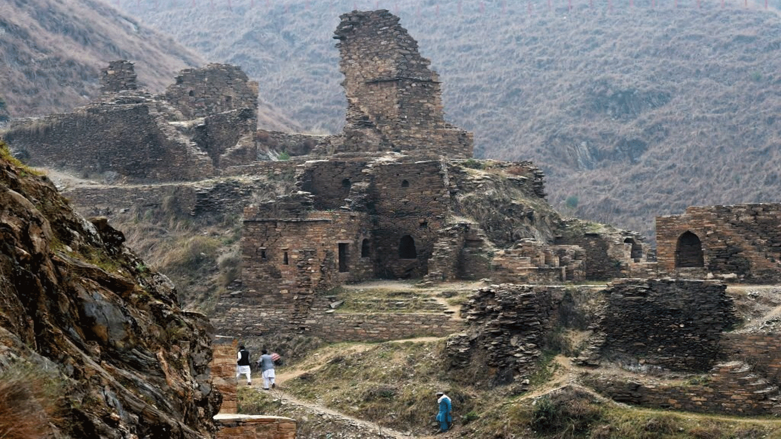 آثار من حضارة غاندارا في المنطقة الشمالية-الغربية من باكستان