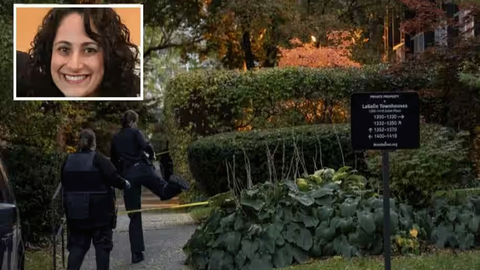 ضباط شرطة ديترويت يعملون بالقرب من مكان الحادث الذي عُثر فيه على رئيسة كنيس إسحاق أغري في وسط المدينة، سامانثا وول، ميتة في ديترويت، في 21 تشرين الأول\أكتوبر 2023