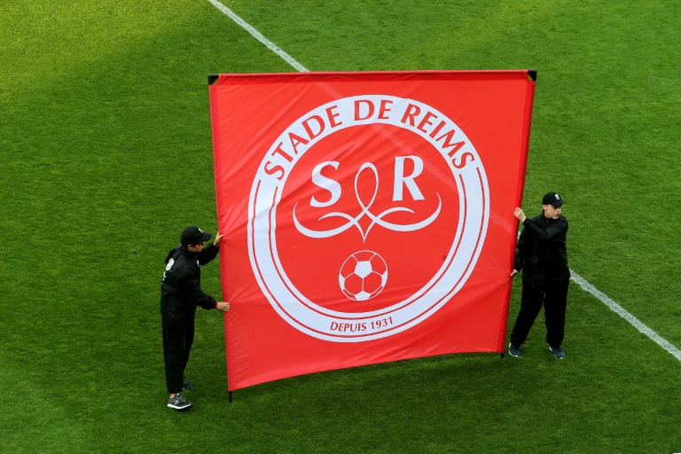 شعار نادي رينس في صورة مؤرخة 20 نيسان/أبريل 2018.