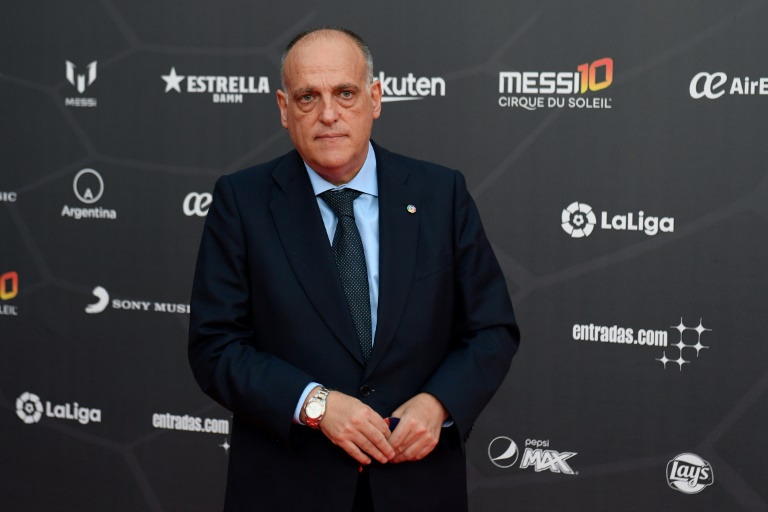 رئيس رابطة الدوري الاسباني لكرة القدم خافيير تيباس في صورة مؤرخة 10 تشرين الأول/أكتوبر 2019.