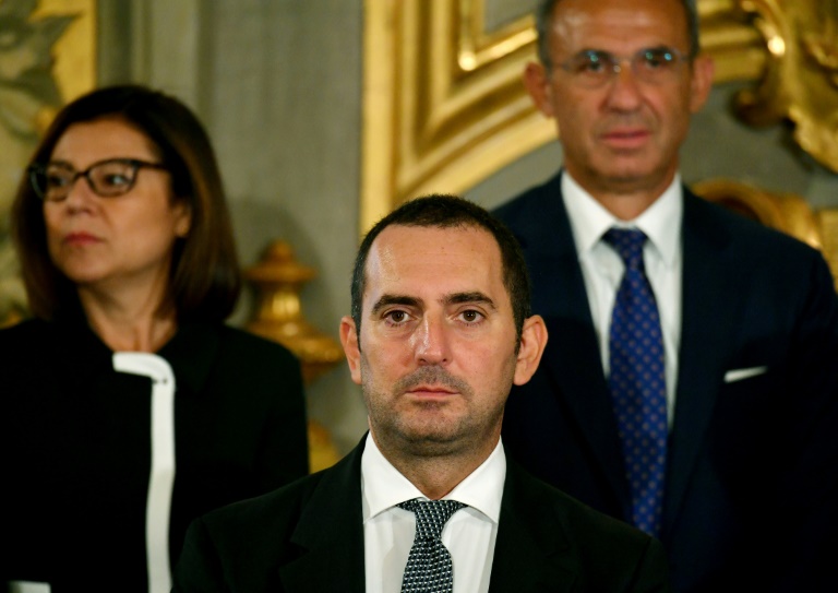 وزير الرياضة الايطالي فينتشنزو سبادافورا في روما في الخامس من أيلول/سبتمبر 2019.