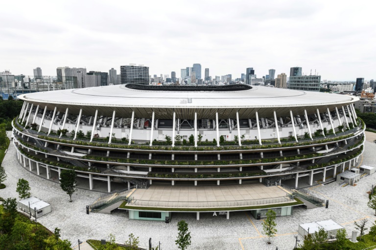 صورة مؤرخة في 16 تموز/يوليو 2020 لملعب طوكيو الأولمبي.