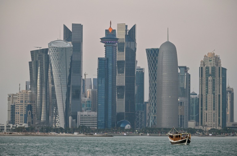 منظر عام للعاصمة القطرية الدوحة في 20 كانون الاول/ديسمبر 2020.