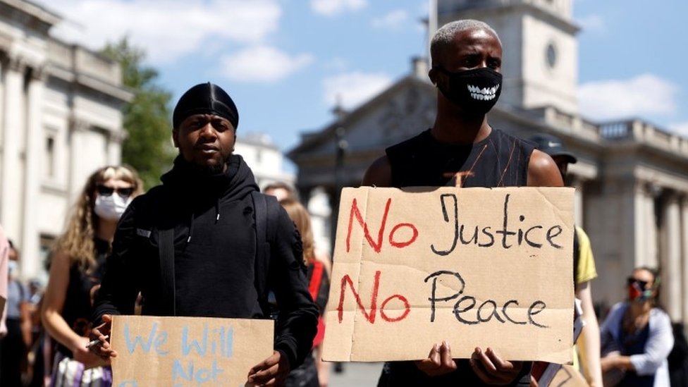 مقتل جورج فلويد: تظاهرات في لندن تضامنا مع المحتجين في الولايات المتحدة
