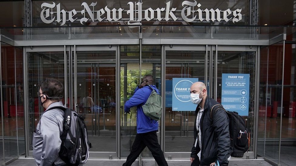مدخل صحيفة النيويورك تايمز