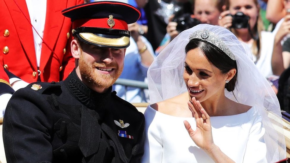 تزوج هاري وميغان في قلعة وندسور في مايو/ أيار عام 2018 PA
