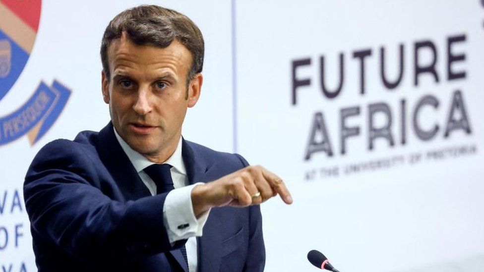 Getty Images قال الرئيس الفرنسي إن بلاده لن تدعم دولا ليس بها انتقال ديمقراطي للسلطة