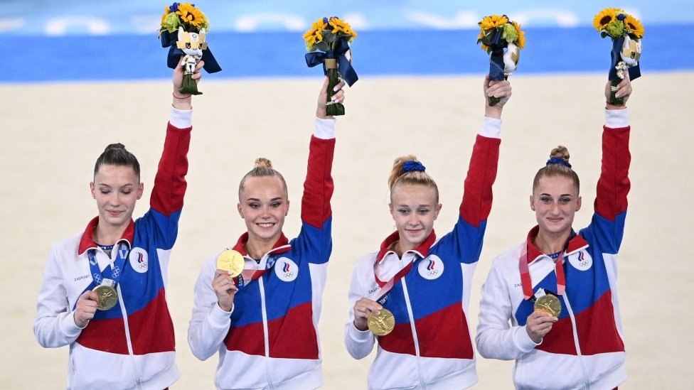 Getty Images فاز الروس على الولايات المتحدة في الجمباز النسائي خلال أولمبياد طوكيو