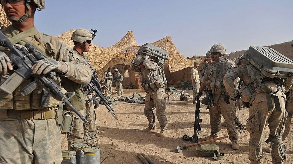 Getty Images القوات الأمريكية موجودة في أفغانستان منذ عام 2001