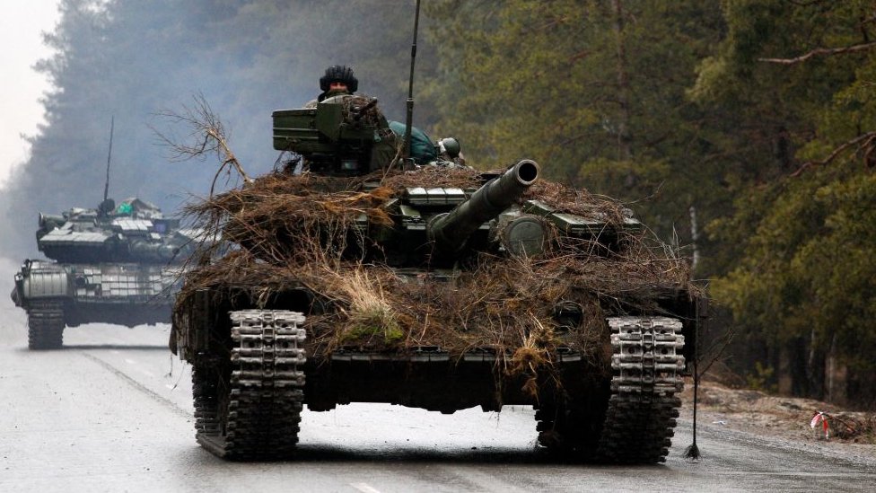 Getty Images دبابات روسية في أوكرانيا
