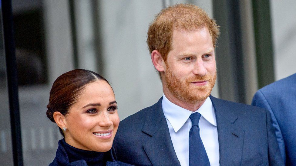 Getty Images هذه هي المرة الأولى التي يزور فيها الأمير هاري بريطانيا مع زوجته منذ التنازل عن المهام الملكية