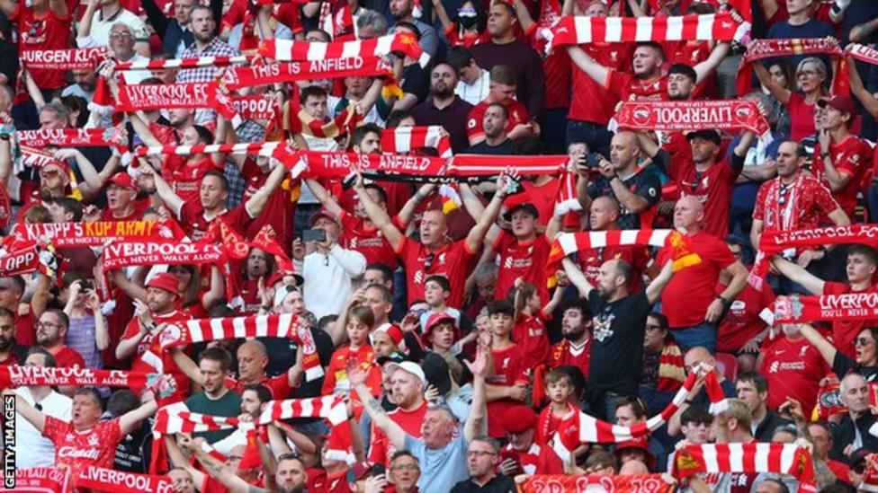 Getty Images مشجعو ليفربول أطلقوا صيحات الاستهجان أيضاً لدى عزف النشيد الوطني في نهائي كأس الرابطة في استاد ويمبلي في فبراير/شباط