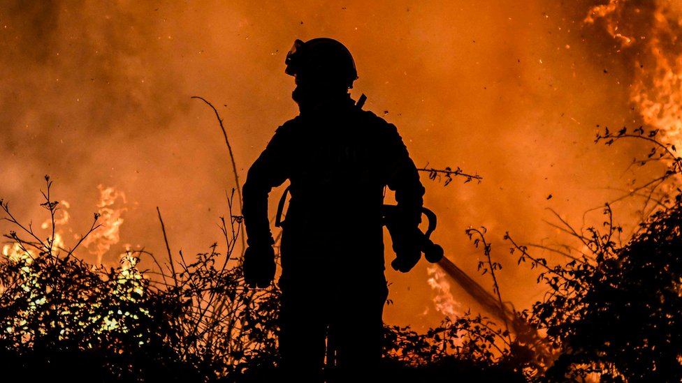 AFP via Getty Images الحرائق في شمال البرتغال هي الأسوأ منذ عام 2017