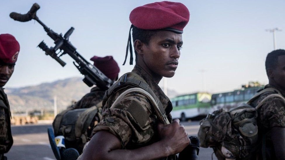 Getty Images جندي من القوات الحكومية الإثيوبية