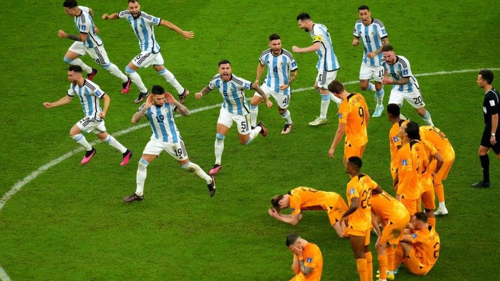 منتخب الأرجنتين منتصراً وعلى منتخب هولندا في مونديال قطر 2022