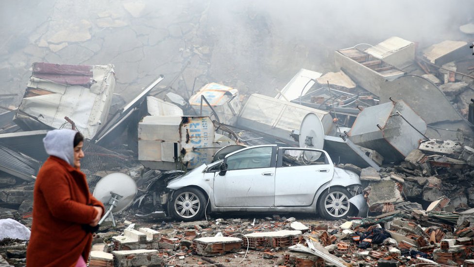 Getty Images الدمار الذي سببه الزلزال في تركيا