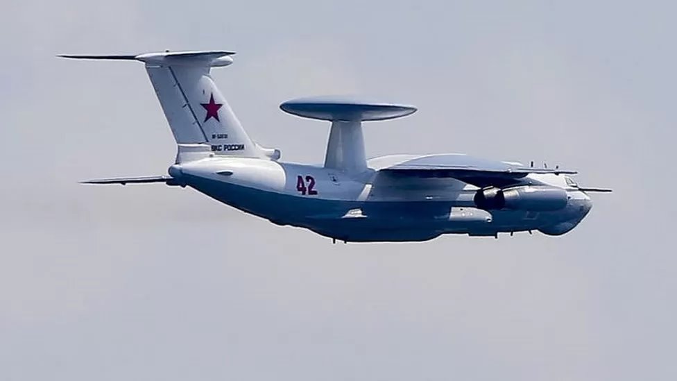 Getty Images تعرضت طائرة إنذار مبكر روسية لأضرار بالغة جراء هجوم بطائرات مسيرة