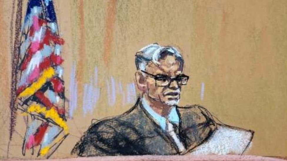 Reuters رسم للقاضي خوان ميرشان المسؤول عن قضية ترمب