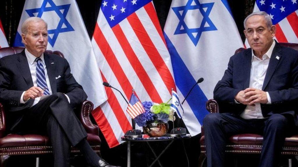 بايدن ونتانياهو في لقاء بإسرائيل عقب هجمات أكتوبر