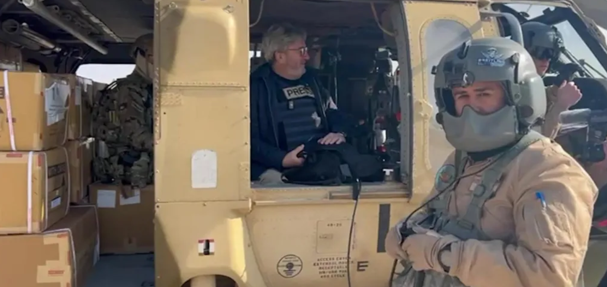 بي بي سي ترافق أول مروحية أردنية لتوصيل المساعدات داخل غزة