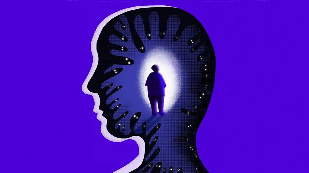 رسم توضيحي لرأس إنسان - BBC