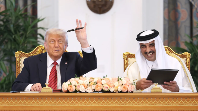 تميم وترامب - Getty Images