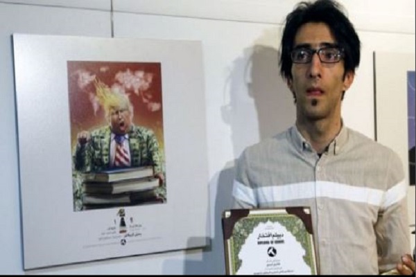 ترامب موضوع مسابقة للرسوم الساخرة في إيران