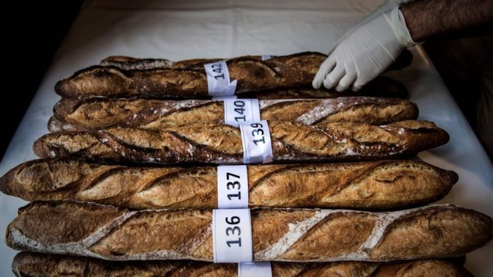 خبز فرنسي طويل شارك في مسابقة في باريس في أبريل/نيسان الماضي