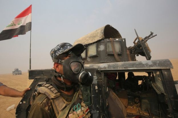 التايمز : استخدام قنابل الفسفور الابيض في معارك الموصل